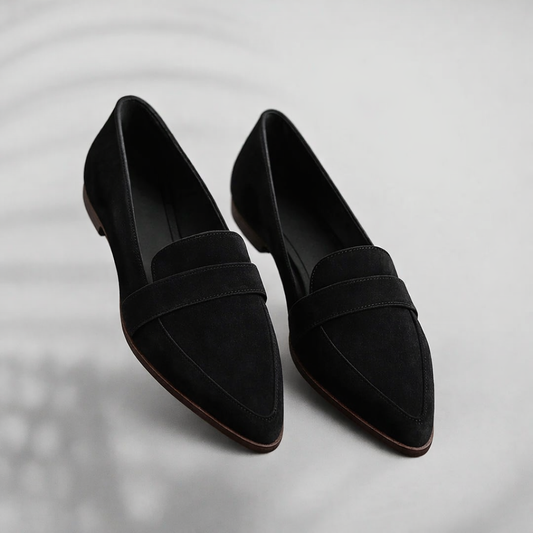 Juniper | Women's Pointed Toe Black Loafers
