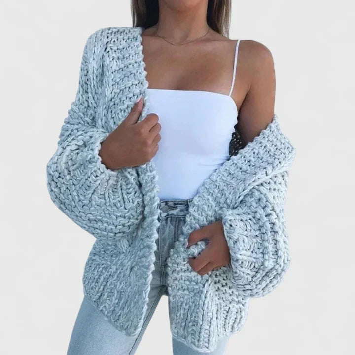 Yvanderliah | Comfortable Cardigan Sky Blue
