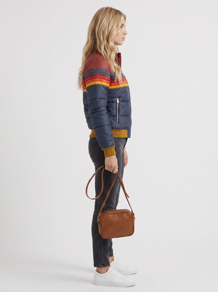 Annika Bomber Jacket - Navy Blue