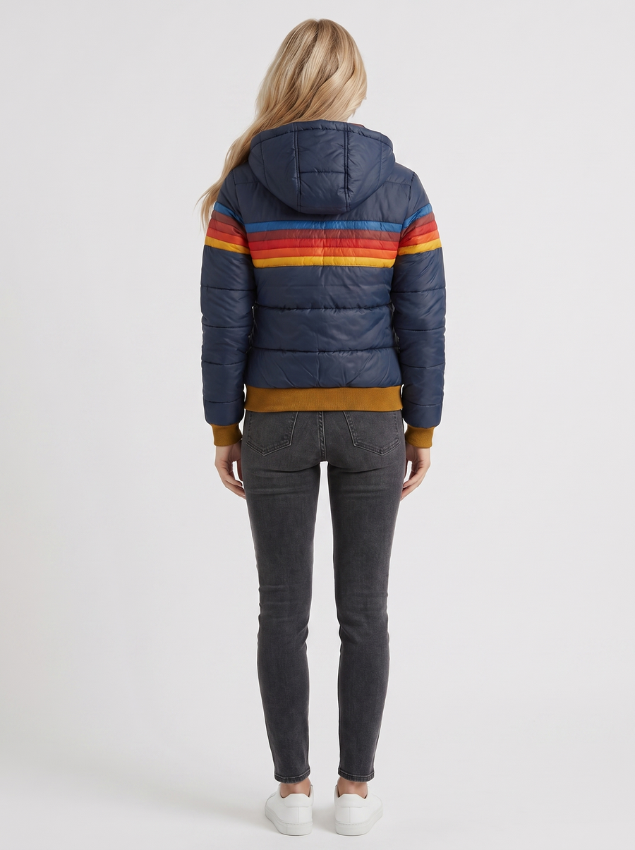 Annika Bomber Jacket - Navy Blue