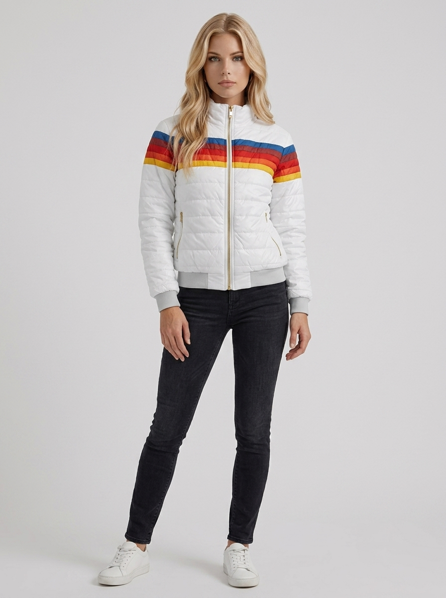Annika Bomber Jacket - White