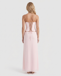 Charlotte Wrap Skirt Set - Blush
