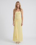Charlotte Wrap Skirt Set - Lemon Polka Dot