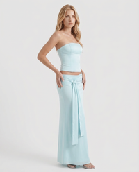 Charlotte Wrap Skirt Set - Mist