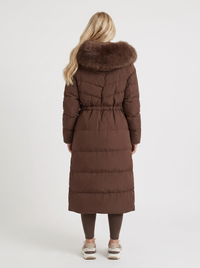 Elise Puffer Coat - Brown