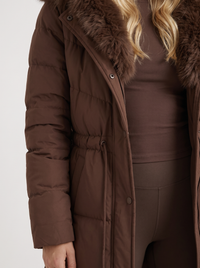 Elise Puffer Coat - Brown