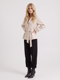 Hattie Shawl Jacket - Beige