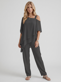 Ines Pants Set - Black