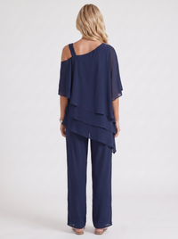 Ines Pants Set - Navy Blue