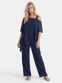 Ines Pants Set - Navy Blue