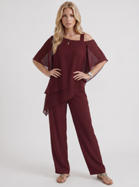 Ines Pants Set - Red