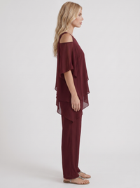 Ines Pants Set - Red