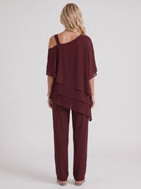 Ines Pants Set - Red