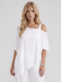 Ines Pants Set - White