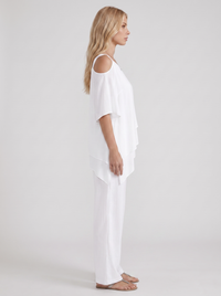 Ines Pants Set - White