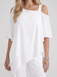 Ines Pants Set - White