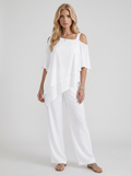 Ines Pants Set - White