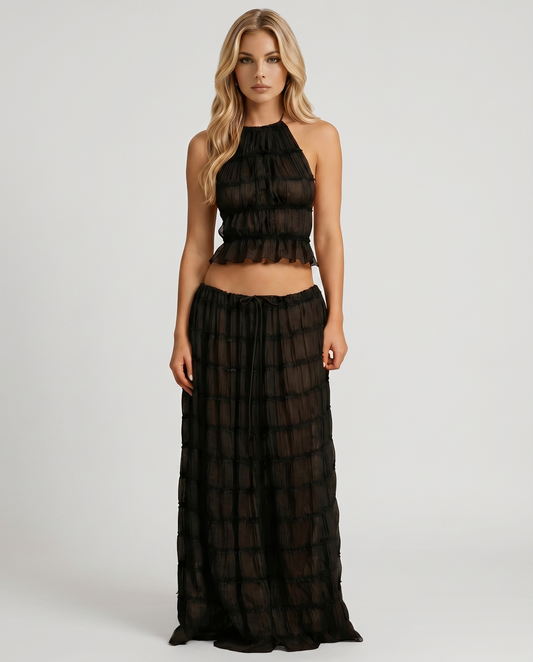 Juliette Halter Set - Black