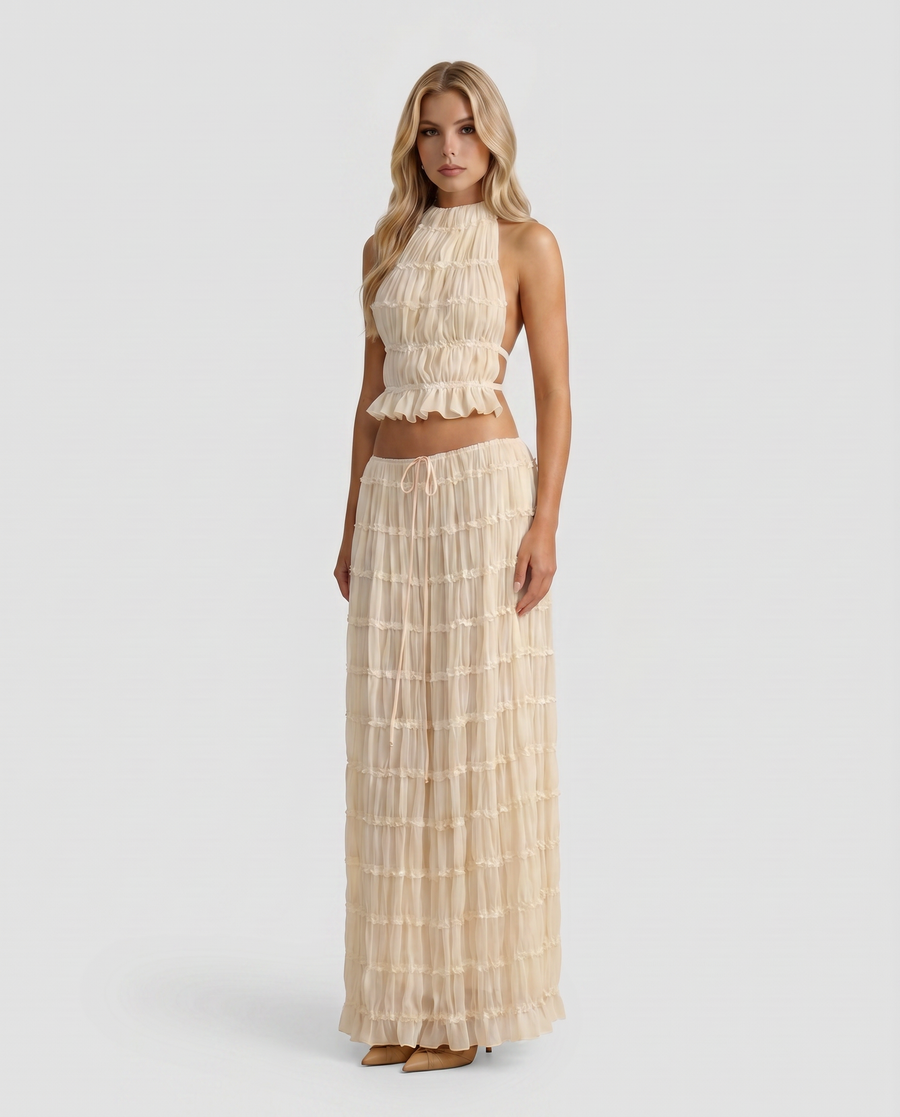Juliette Halter Set - Cream