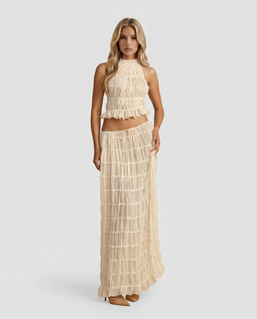 Juliette Halter Set - Cream