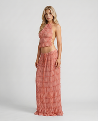 Juliette Halter Set - Peach