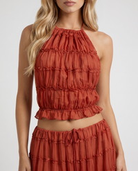 Juliette Halter Set - Red