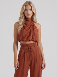 Kassia Pants Set - Red
