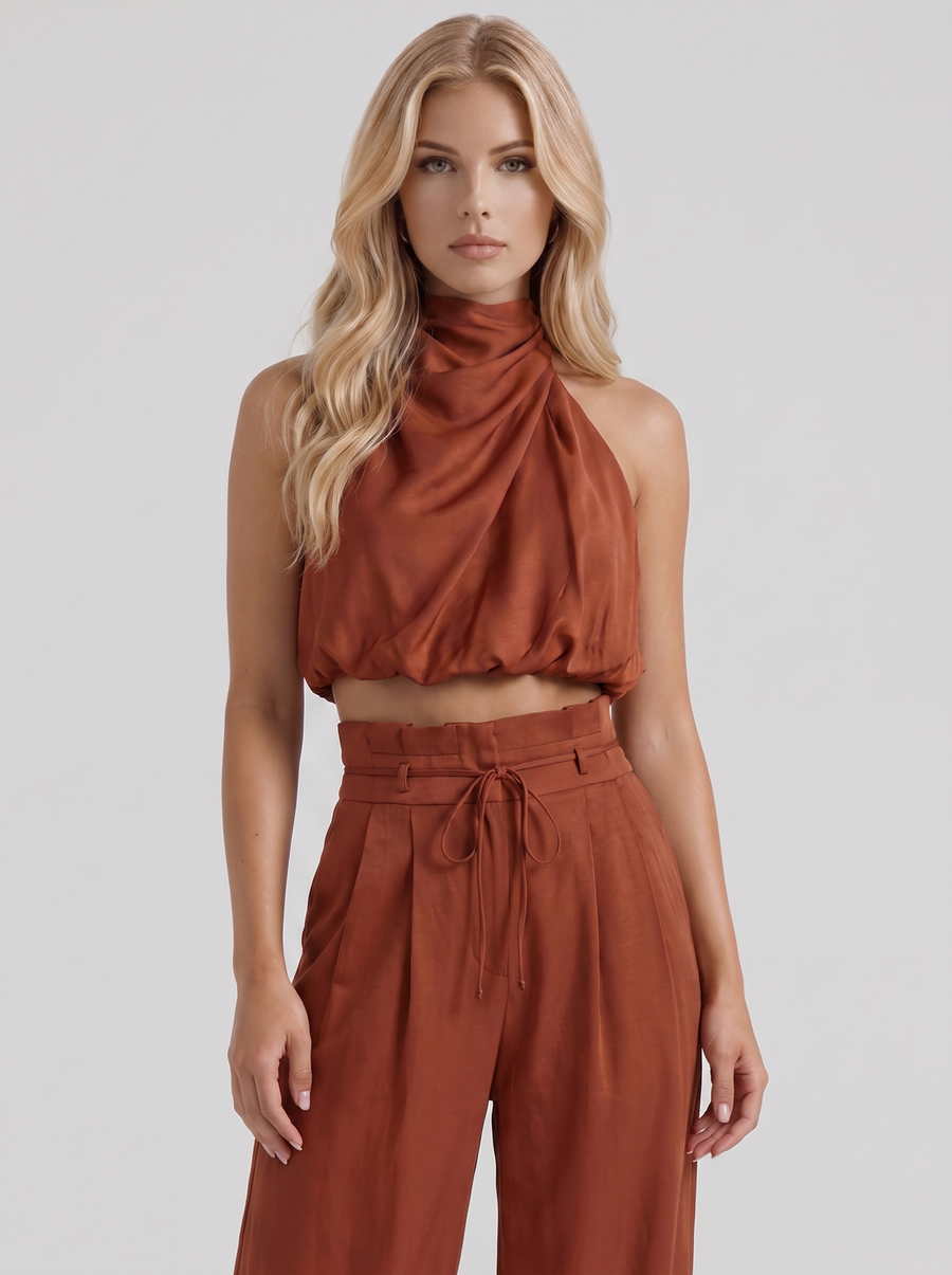Kassia Pants Set - Red