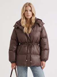 Lana Puffer Jacket - Brown