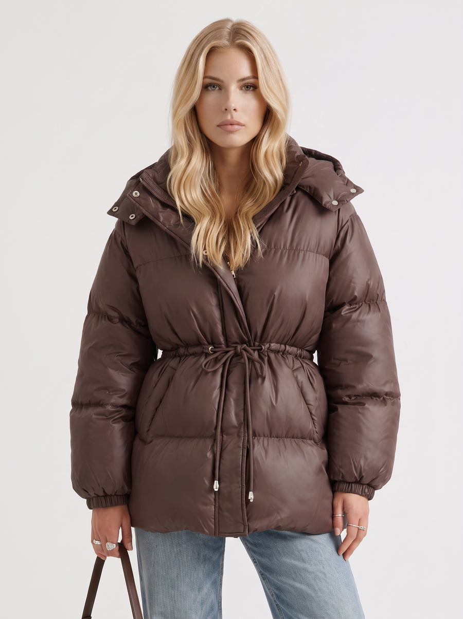 Lana Puffer Jacket - Brown
