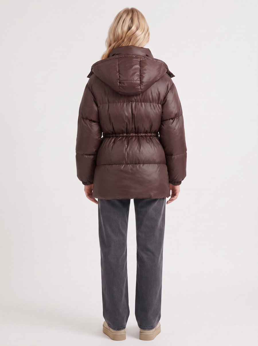 Lana Puffer Jacket - Brown