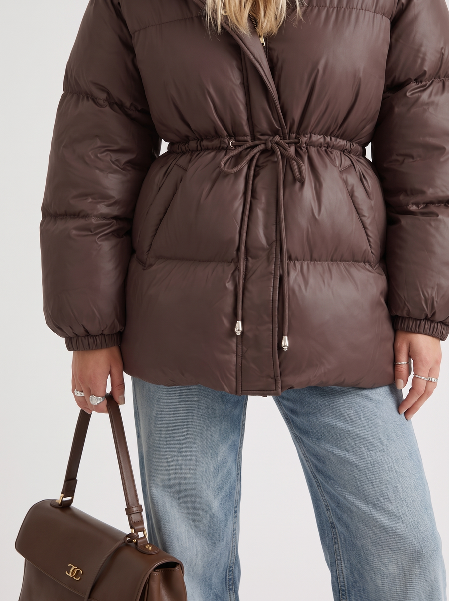 Lana Puffer Jacket - Brown