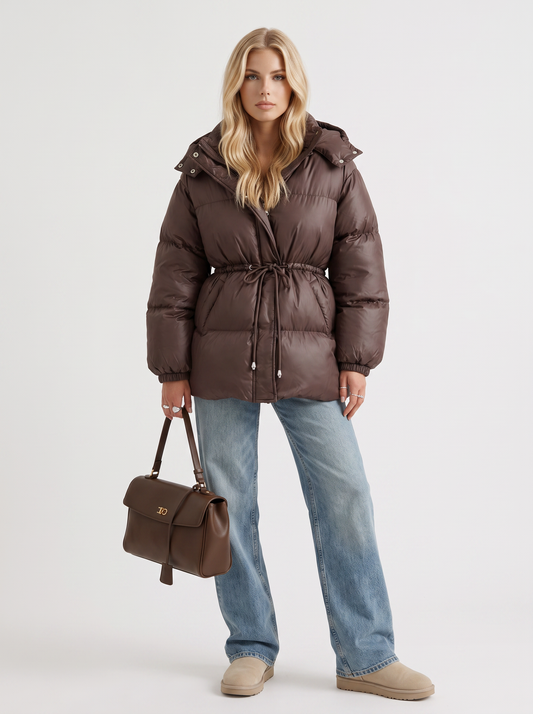 Lana Puffer Jacket - Brown