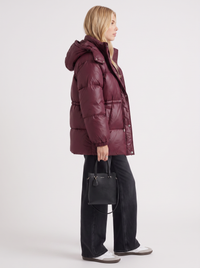 Lana Puffer Jacket - Wine Red