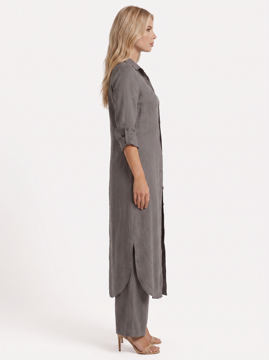 Nell Pants Set - Dark Grey