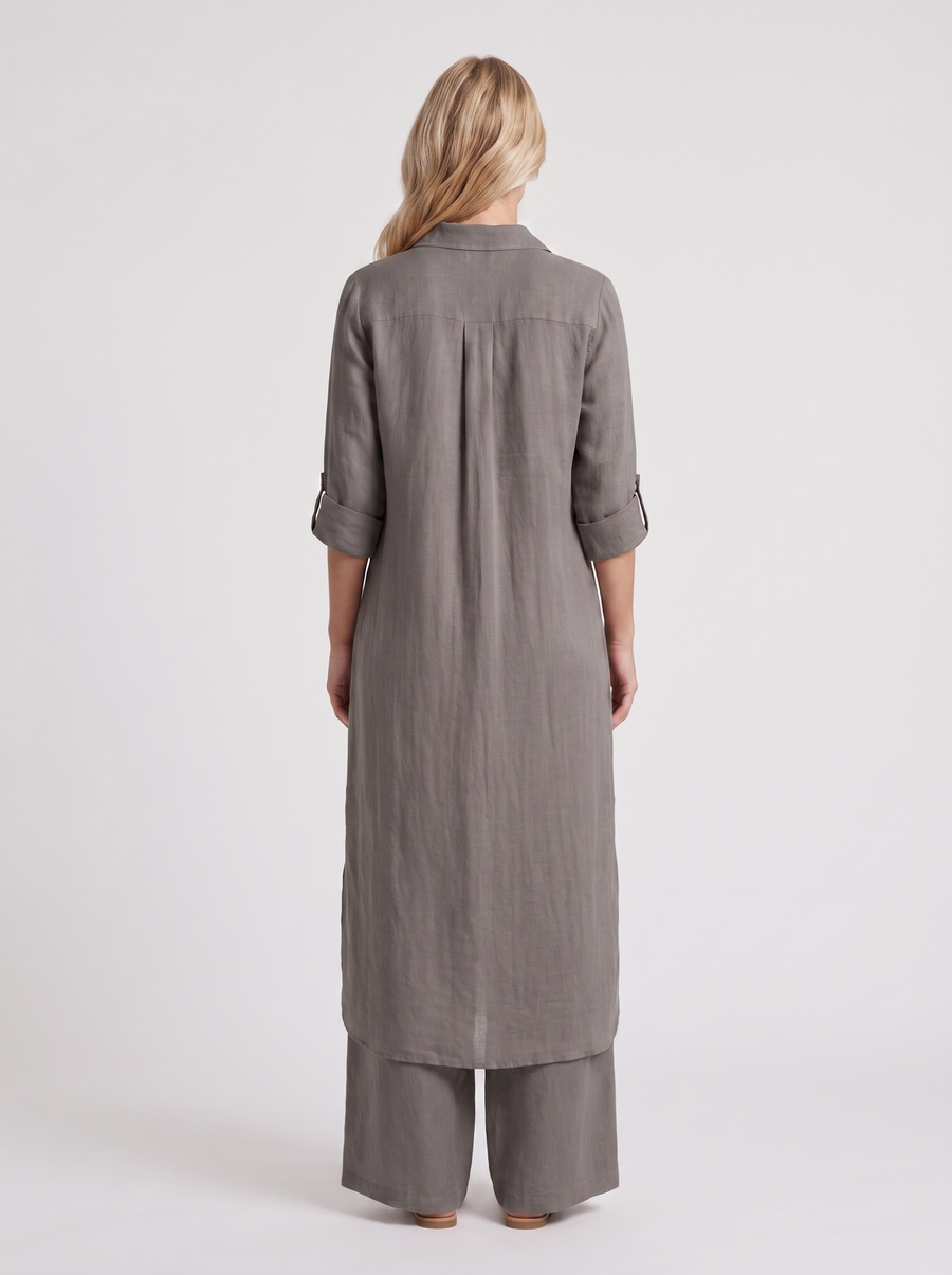 Nell Pants Set - Dark Grey
