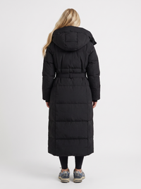 Olive Quilted Coat - Black