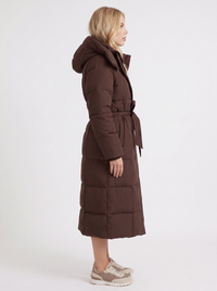 Olive Quilted Coat - Brown