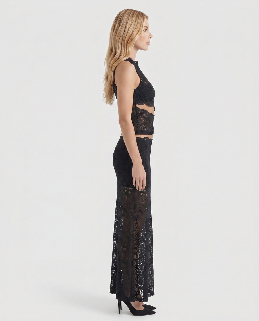 Rocelle Lace Set - Black