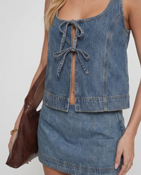 Stephanie Denim Set - Blue
