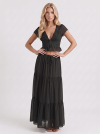 Talia Skirt Set - Black