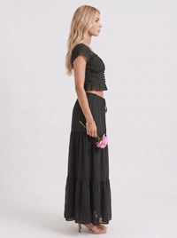 Talia Skirt Set - Black