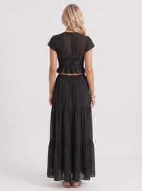 Talia Skirt Set - Black