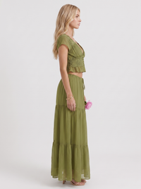 Talia Skirt Set - Green