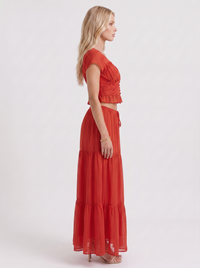 Talia Skirt Set - Red