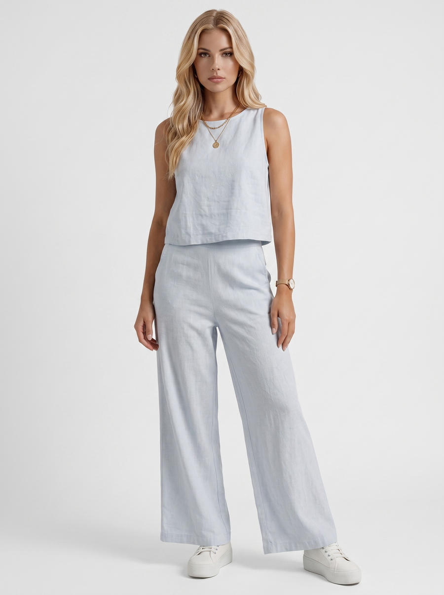 Vale Pants Set - White