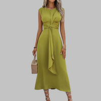 Kendra | Women's Sleeveless Round Neck Maxi Dress