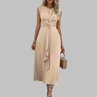 Kendra | Women's Sleeveless Round Neck Maxi Dress