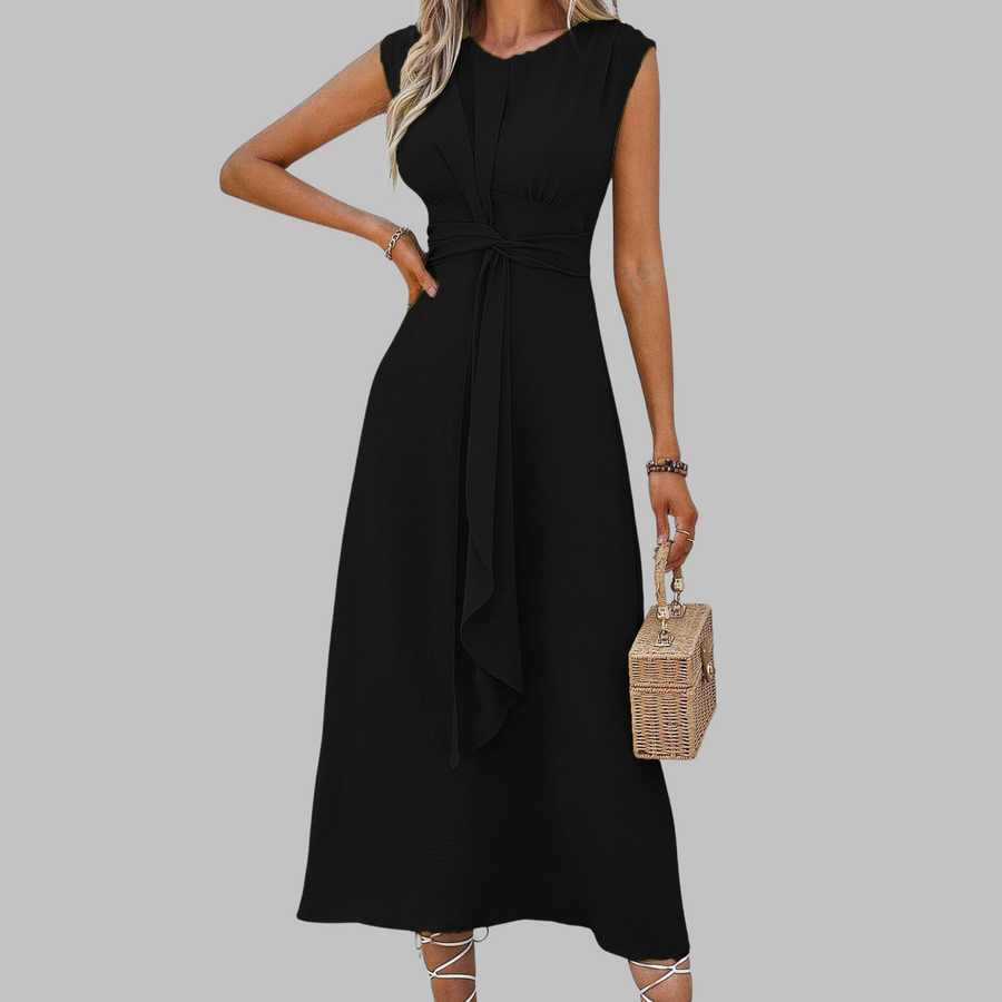 Kendra | Women's Sleeveless Round Neck Maxi Dress