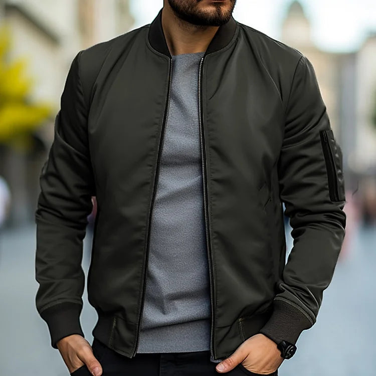 Kevan | Men's Zip-Up Bomber Jacket